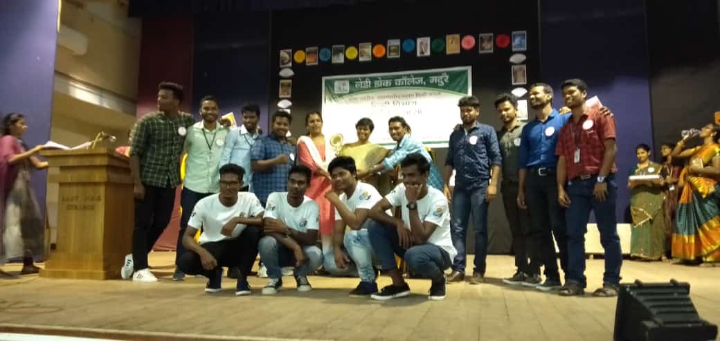 Hindi intercollegiate meet in Lady Dock College  Madurai on 7th January 2020.won the overall trophy.